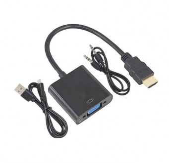 Дозволяє підключити VGA монітор до HDMI відеокартиконвертує сигнал HDMI комп'юте. . фото 5
