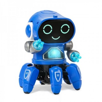 Яскравий танцюючий інтерактивний Bot Robot з підсвічуванням, що пересувається на. . фото 2