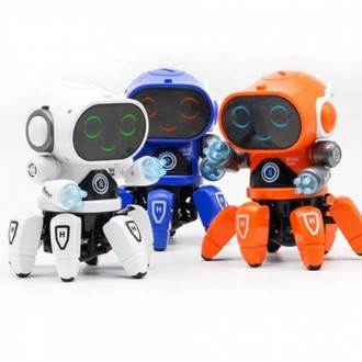 Яскравий танцюючий інтерактивний Bot Robot з підсвічуванням, що пересувається на. . фото 7