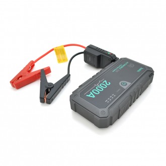Пусковий прилад для акумулятора автомобіля HOCO 2000A, Power Bank 16000mAh, Box. . фото 2