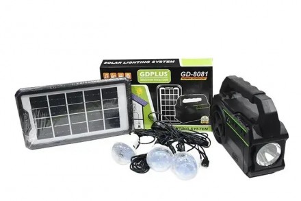 Портативная солнечная автономная система Solar GDPlus GD-8081 + FM радио + Bluet. . фото 8