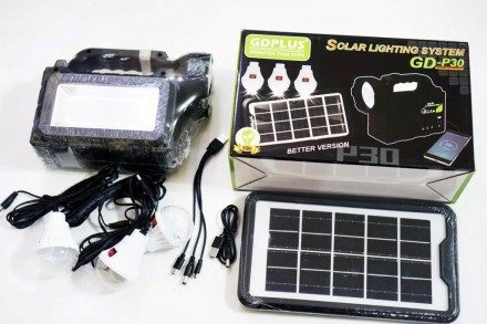 Портативная солнечная автономная система Solar GDPlus GD-P30

Комплект GDPlus . . фото 2