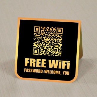 Табличка металева Безплатна Вай-Фай/Free Wi Fi. . фото 6