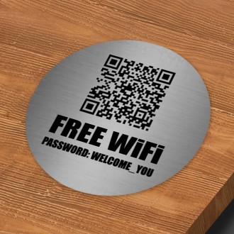 Табличка металева Безплатна Вай-Фай/Free Wi Fi. . фото 5