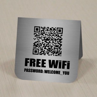 Табличка металева Безплатна Вай-Фай/Free Wi Fi. . фото 4