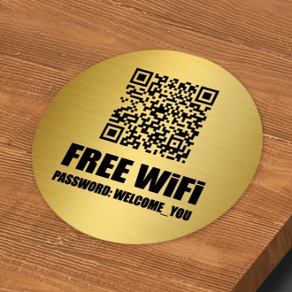 Табличка металева Безплатна Вай-Фай/Free Wi Fi. . фото 3