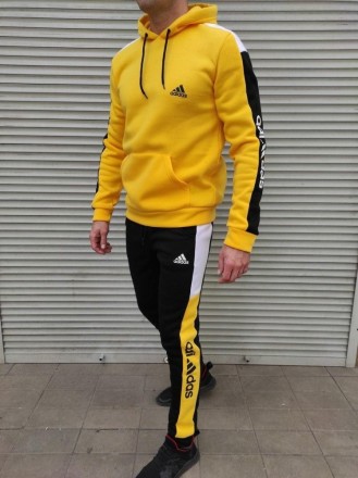 
 
 Тёплый спортивный костюм Adidas жёлтый
Размеры: S, M, L, XL, XXL
Материал: т. . фото 11