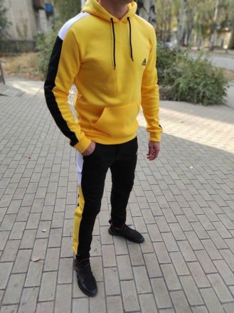 
 
 Тёплый спортивный костюм Adidas жёлтый
Размеры: S, M, L, XL, XXL
Материал: т. . фото 9