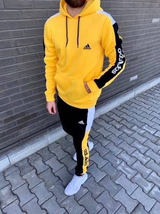 
 
 Тёплый спортивный костюм Adidas жёлтый
Размеры: S, M, L, XL, XXL
Материал: т. . фото 2