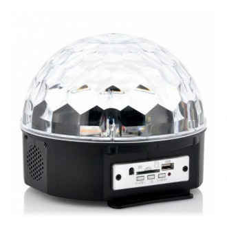  Диско куля з Bluetooth Laser XXB 01 M6 BT Музичний світлодіодний RGB диско куля. . фото 3