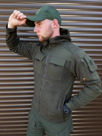 
 
 Флісова куртка олива з захисними накладками , щільність- 350 г/м2
Виробництв. . фото 3