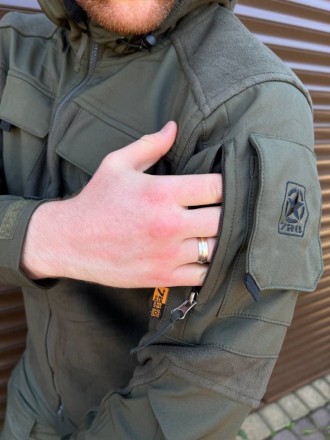
 
 Флісова куртка олива з захисними накладками , щільність- 350 г/м2
Виробництв. . фото 4