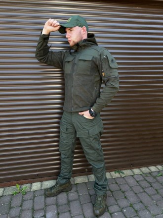 
 
 Флісова куртка олива з захисними накладками , щільність- 350 г/м2
Виробництв. . фото 2