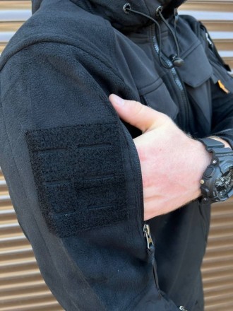 
 
 Флісова куртка чорна з захисними накладками , щільність- 350 г/м2
Виробництв. . фото 8