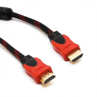  Кабель HDMI - HDMI 5m посилений в обмотці 5м Краща ціна! - Сумісний з LCD, плаз. . фото 3