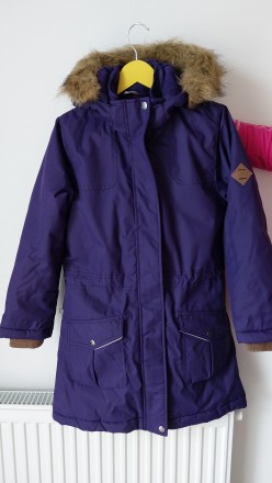Замечательная тёплая удлинённая курточка фиолетового цвета.Большемерит.Замеры на. . фото 2