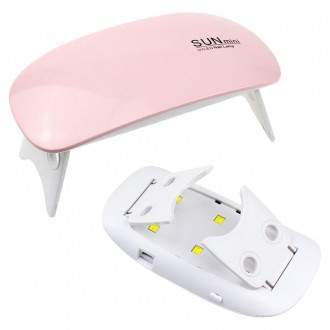 Лампа для гель-лаку SUN mini UV LED Pink. . фото 3