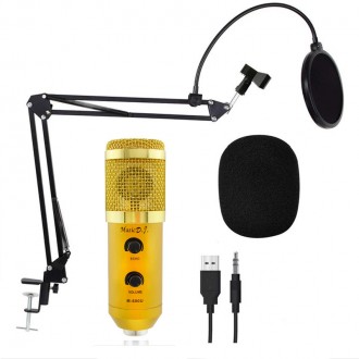 Мікрофон M800U зі стійкою, кабелем та вітрозахистом. Мікрофон має кардіоїдну фор. . фото 2