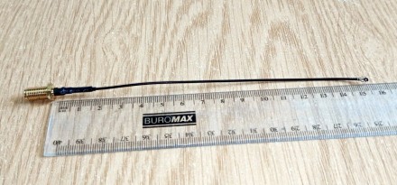 Переходник pigtail RP SMA-female - IPX (U. FL), кабель RF1.13, 140 мм.Предназнач. . фото 8