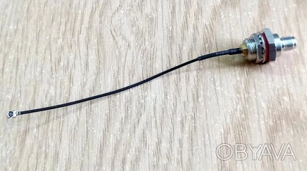 Переходник pigtail RP SMA-female - IPX (U. FL), кабель RF1.13, 140 мм.Предназнач. . фото 1