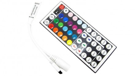  Контроллер RGB OEM mini 2А-IR-44 кнопки. Выходной ток 2А. Выходная мощность 24 . . фото 2