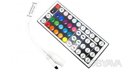  Контроллер RGB OEM mini 2А-IR-44 кнопки. Выходной ток 2А. Выходная мощность 24 . . фото 1