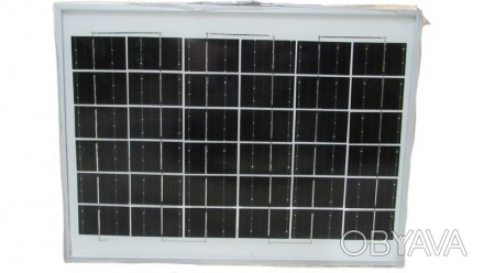 Солнечная панель поликристалл 10W 18V. Очень легкая по весу, при этом крепкая и . . фото 1