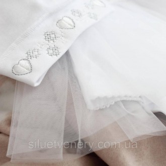 Комплект для новонародженої дівчинки 0-12 міс. Сукня, штани, шапочка, пінетки пр. . фото 8