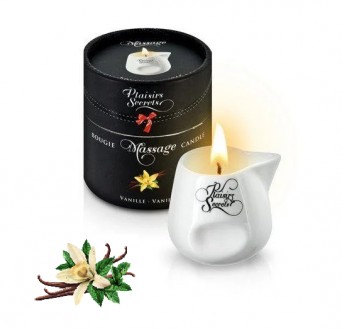 Массажная свеча с ароматом ванили Plaisirs Secrets Vanilla 80 мл (SO1844)
Зажгит. . фото 2