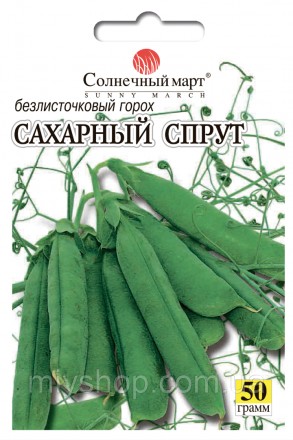 Горох Сахарный спрут 50 грамм ТМ Солнечный март. Лубны. фото 1