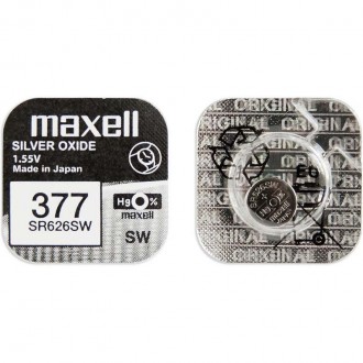 Батарейка MAXELL SR626SW (377, V377, D377) 1шт. Киев. фото 1 Батарейка MAXELL SR626SW (377, V377, D377) 1шт. Киев. фото 1