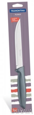 Короткий опис:
Нож для мяса TRAMONTINA PLENUS, 152 мм. Упаковка - 1 шт. индивиду. . фото 1