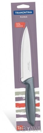 Короткий опис:
Нож Chef TRAMONTINA PLENUS, 152 мм. Упаковка - 1 шт. индивидуальн. . фото 1
