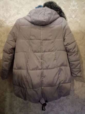 Женская куртка , светло серая с капюшоном . Размер XXL ; 176/86 A ; (50-52 ) . Б. . фото 3