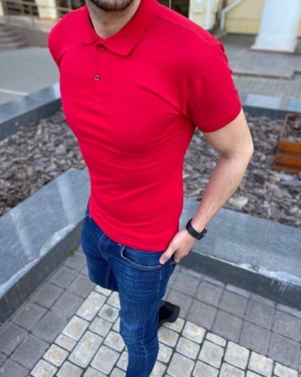 Футболка поло Красная - непременный атрибут мужского гардероба в спортивном стил. . фото 3