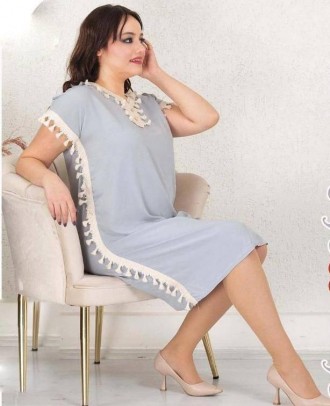 Летнее женское платье серое, штапель, р.48-50 L , Турция Merve Moda 435. Запорожье. фото 1 Летнее женское платье серое, штапель, р.48-50 L , Турция Merve Moda 435. Запорожье. фото 1