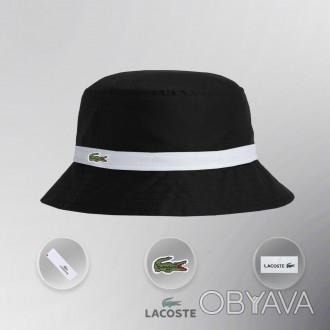 Опис:
Lacoste Bucket Hat 
• Незамінний літній аксесуар. 
• Матеріал: 100% Cotton. . фото 1