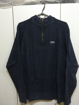 Качественный , фирменный,  пуловер бренда Lee Cooper. Цвет темно синий. Натураль. . фото 4