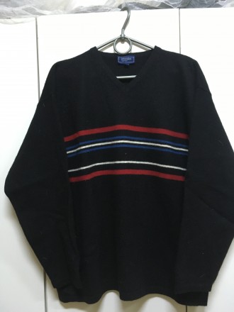 Мужской теплый пуловер principles  .Основной цвет черный. Спереди рисунок в разн. . фото 6