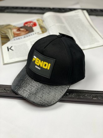 
 
 Кепка Fendi black with yellow
Материал: Текстиль 
Размер: Универсальный ( ре. . фото 3