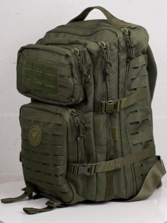 
 
 Рюкзак в стиле милитари выполнен из прочного водонепроницаемого материала ус. . фото 2