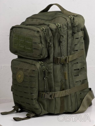 
 
 Рюкзак в стиле милитари выполнен из прочного водонепроницаемого материала ус. . фото 1