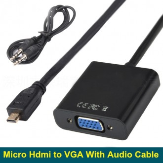 Конвертер з micro HDMI VGA+AUDIO. Одеса. фото 1