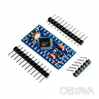 Микроконтроллер Arduino Pro Mini основан на ATmega328PB с входным питанием 5 В. . . фото 1