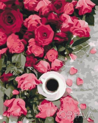 Картина за номерами: Рожеві троянди 40*50 Работаем с 2011 годаБлагодаря большому. . фото 1