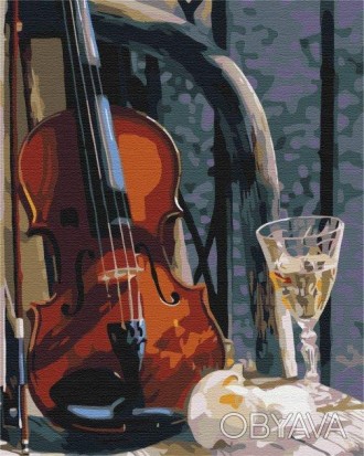 Картина за номерами: Скрипка з вином 40*50 Работаем с 2011 годаБлагодаря большом. . фото 1