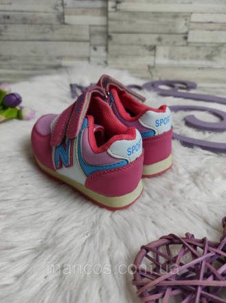 Детские кроссовки ВВТ для девочки на липучке розовые 
Состояние: новое
Производи. . фото 5
