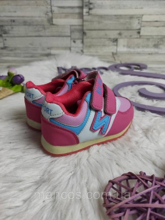 Детские кроссовки ВВТ для девочки на липучке розовые 
Состояние: новое
Производи. . фото 6