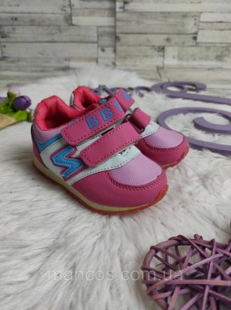 Детские кроссовки ВВТ для девочки на липучке розовые 
Состояние: новое
Производи. . фото 7