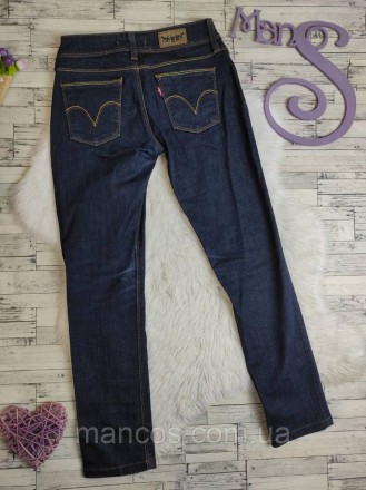 Женские джинсы Levis синие 
Состояние: б/у, в идеальном состоянии
Производитель:. . фото 5